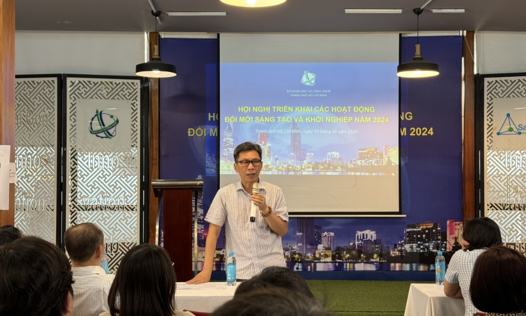 Giám đốc Sở Khoa học và Công nghệ TP.HCM Nguyễn Việt Dũng đã thông tin về những hỗ trợ cho hoạt động đổi mới sáng tạo và khởi nghiệp của TP.HCM sáng 3/4.