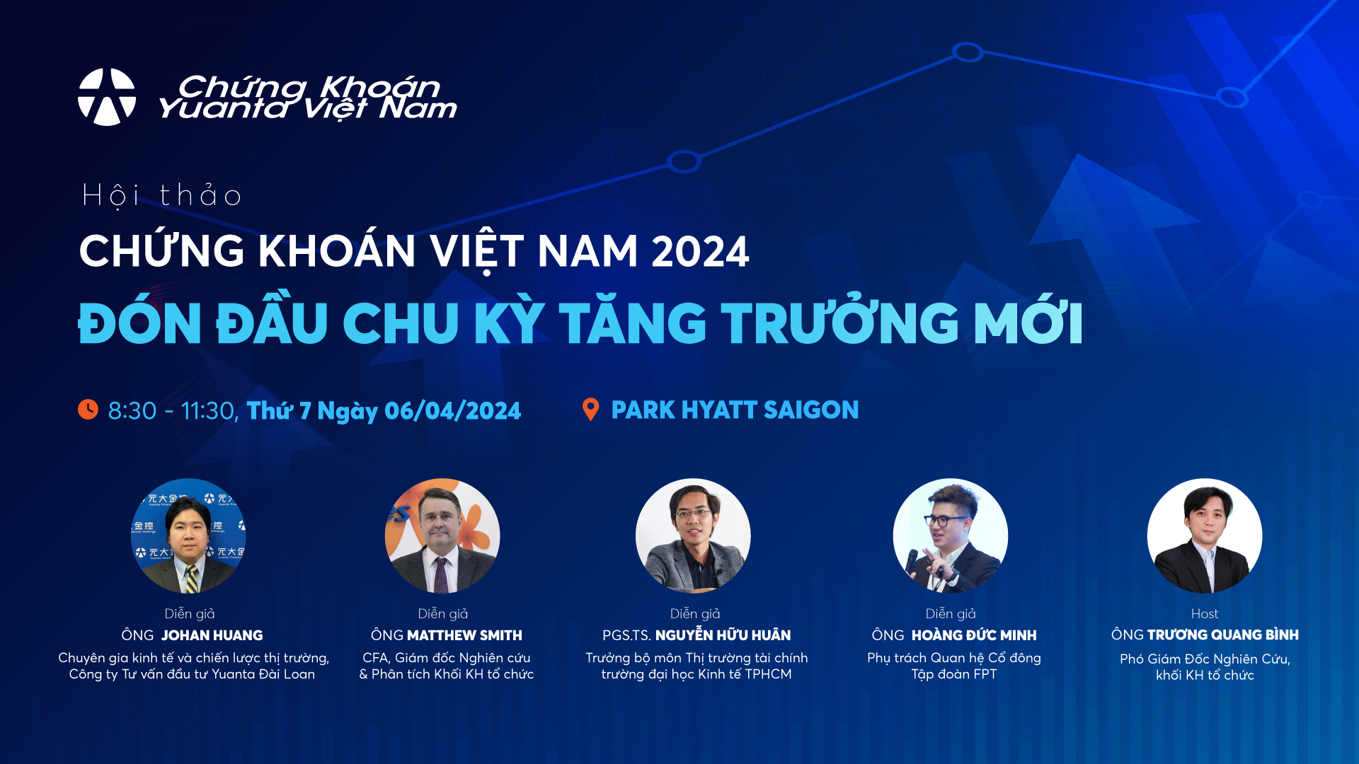Hội thảo quy tụ nhiều diễn giả đầu ngành về tài chính - chứng khoán trong và ngoài nước..