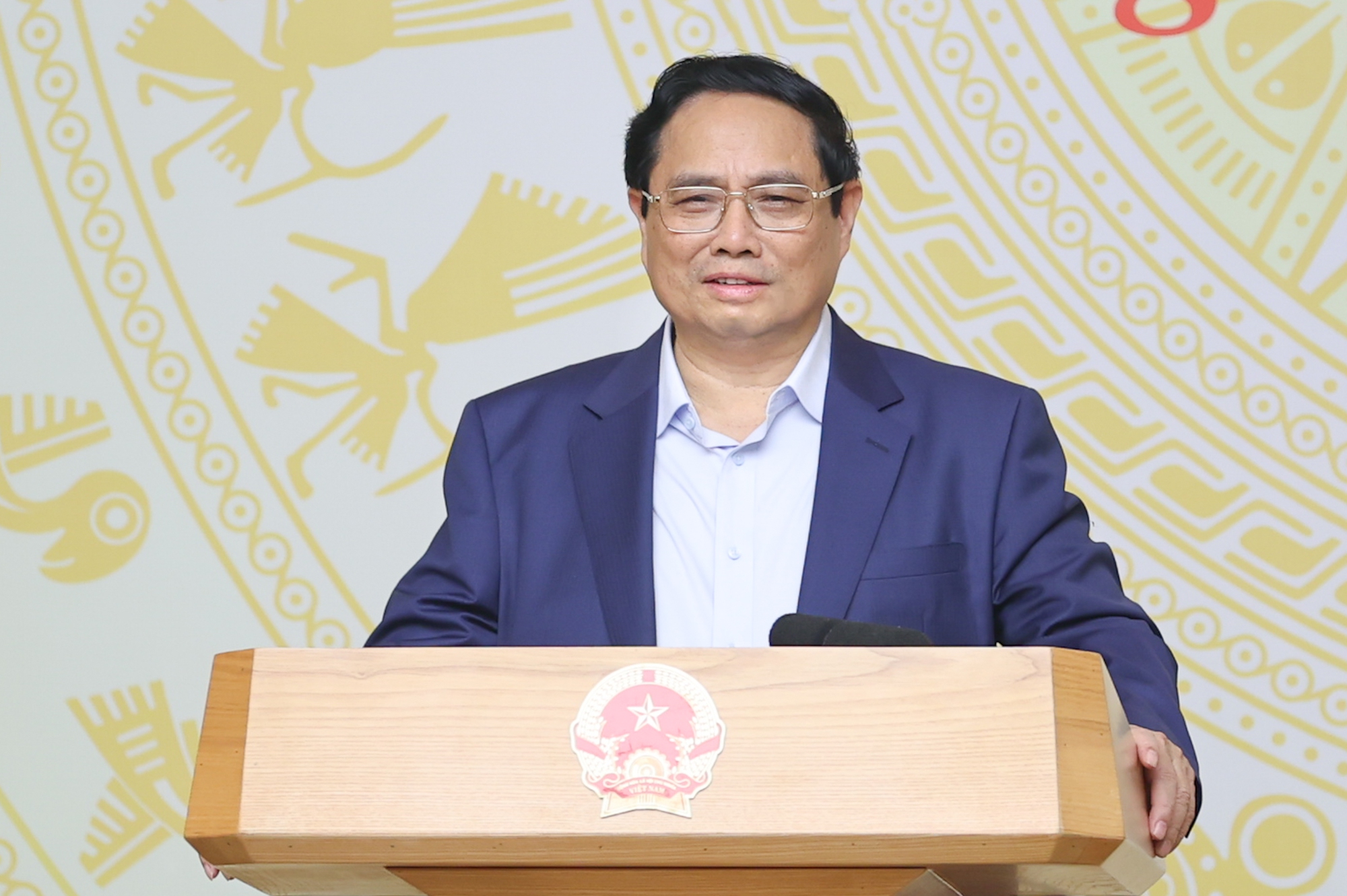 Thủ tướng Phạm Minh Chính phát biểu tại phiên họp - Ảnh: VGP