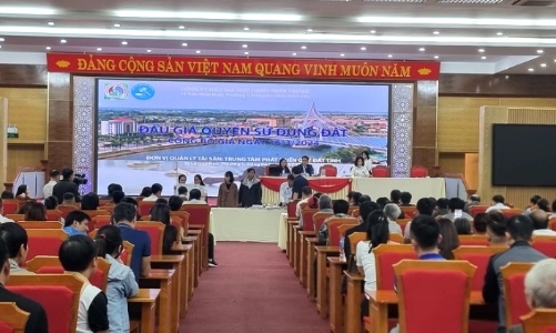 Quảng Trị thu về trên 108 tỷ đồng từ đấu giá quyền sử dụng đất