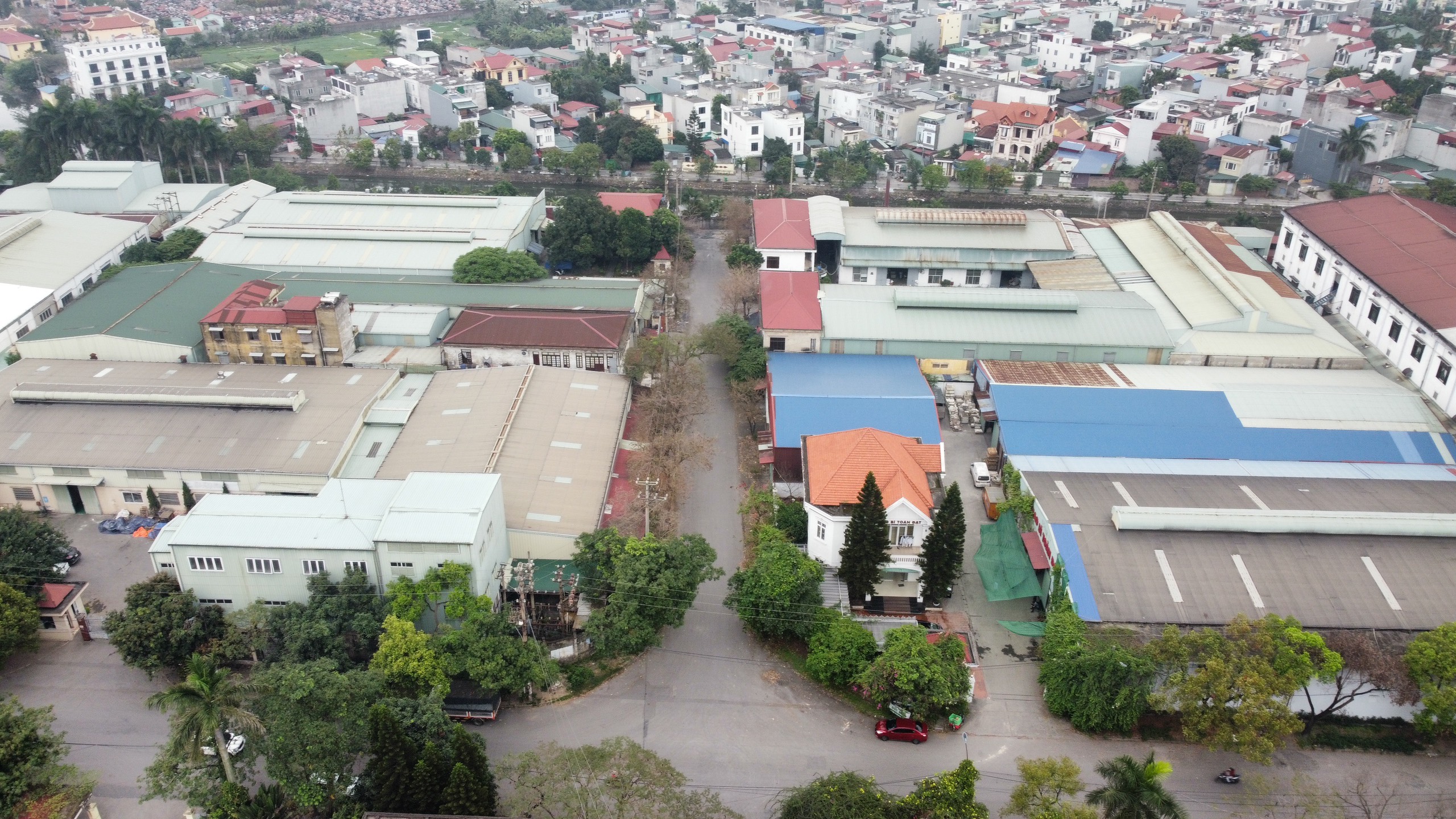 Cụm c&ocirc;ng nghiệp Vĩnh Niệm c&oacute; 39 doanh nghiệp đang hoạt động dự kiến sẽ di dời sau năm 2025