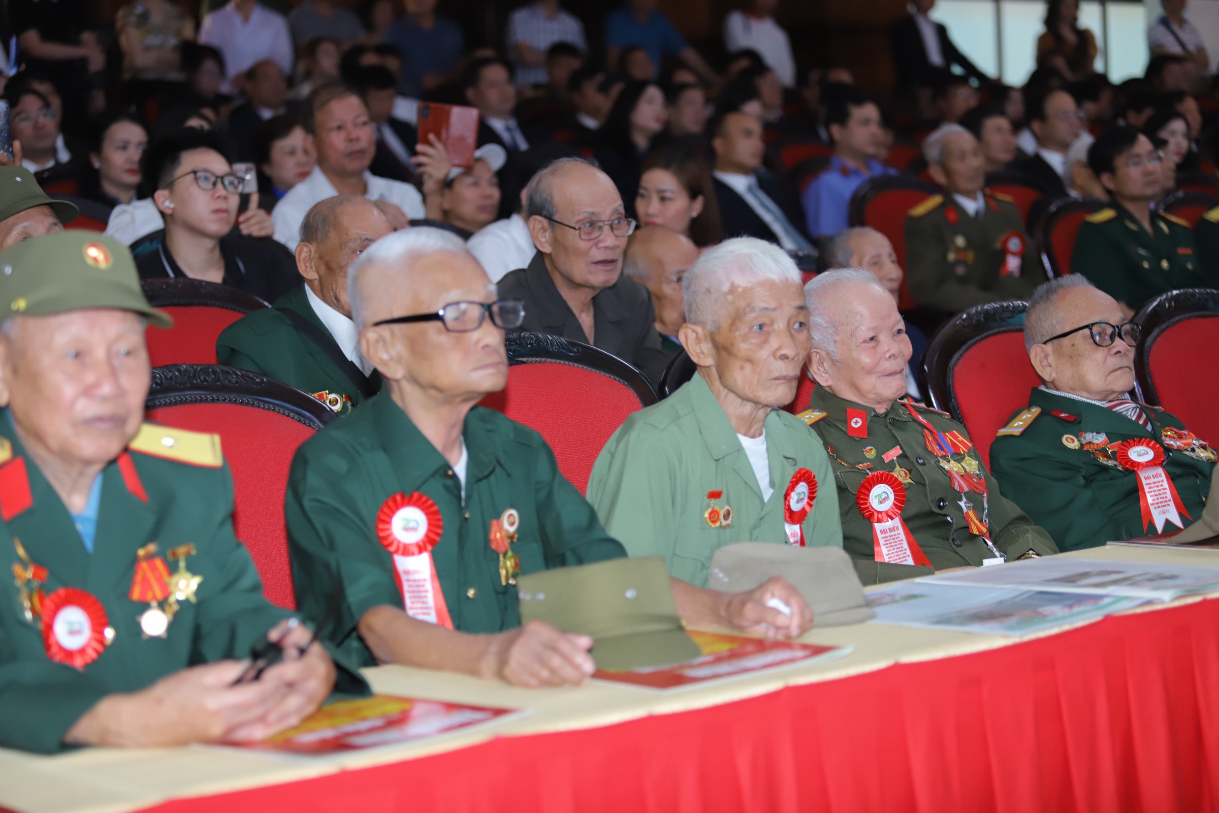 Tham dự chương trình có các chiến sĩ Điện Biên, thanh niên xung phong, dân công hỏa tuyến từng trực tiếp tham gia chiến dịch Điện Biên Phủ; thân nhân các liệt sĩ hy sinh trong Chiến dịch Điện Biên Phủ thuộc các tỉnh đồng bằng sông Hồng và Bắc Trung bộ.