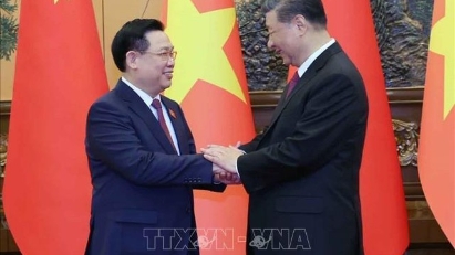 Vietnam and China's Top Leaders Pledge Cooperation, Seek Stable Ties