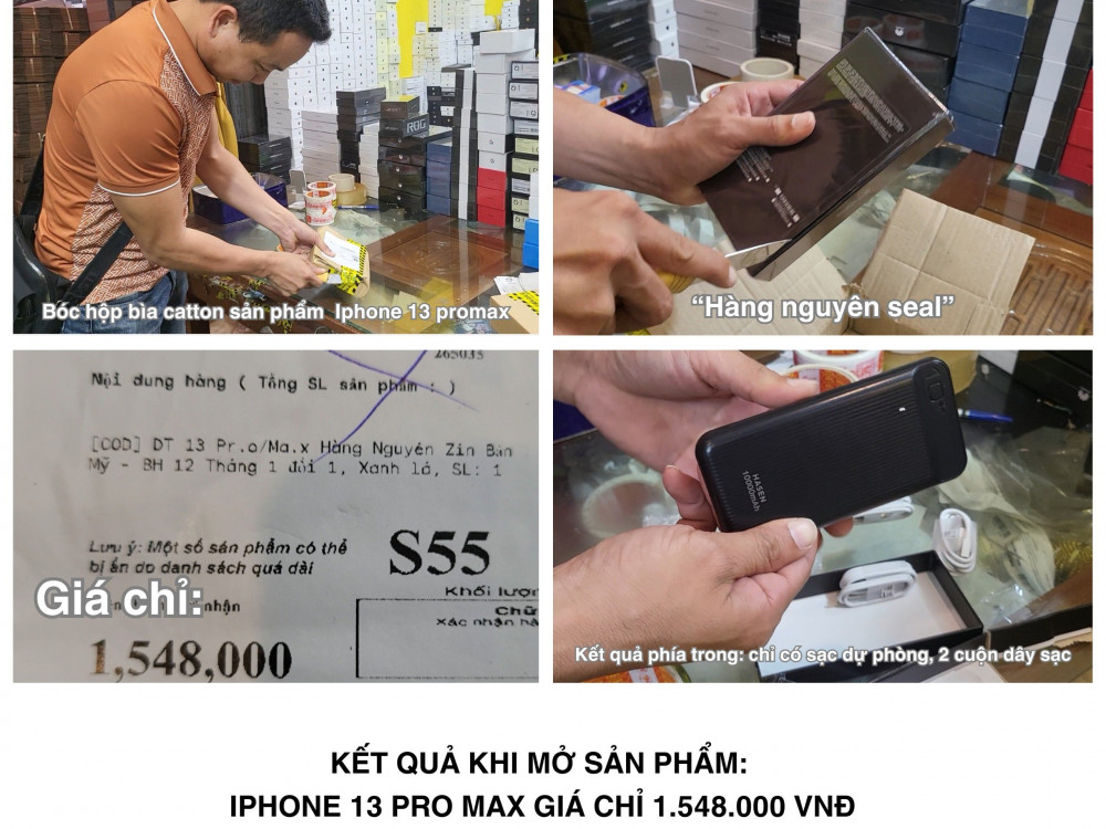 Những điện thoại không như những lời quảng cáo "có cánh". Ảnh Công an Hà Tĩnh