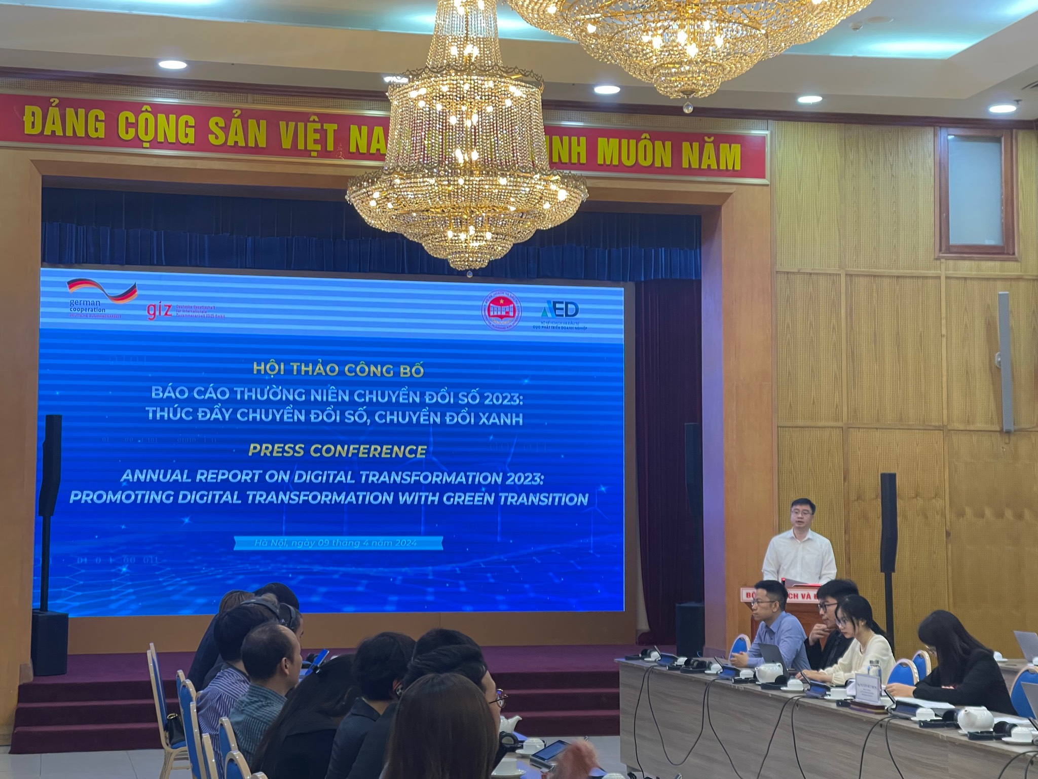 Ông Nguyễn Đức Trung, Phó Cục trưởng Cục Phát triển doanh nghiệp, Bộ Kế hoạch và Đầu tư, chia sẻ tại tọa đàm