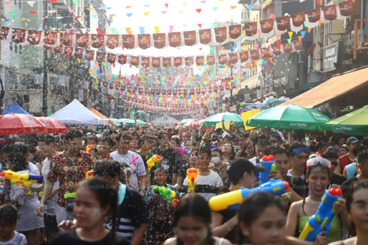 Lễ hội Songkran năm nay dự kiến sẽ giúpThái Lan thu hút hơn 500.000 du khách nước ngoài.