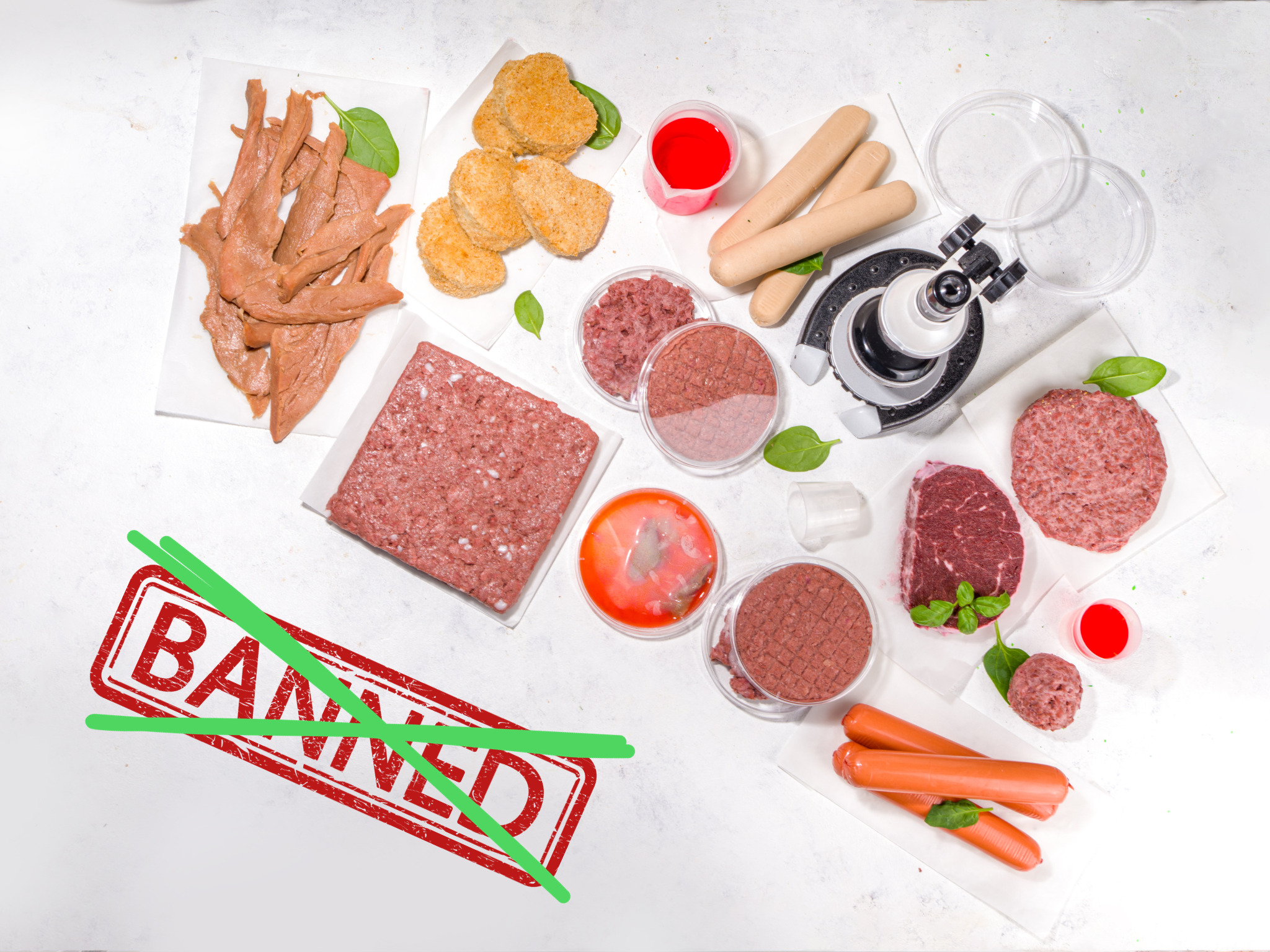 Cuối năm 2013, Italia&nbsp;trở th&agrave;nh quốc gia EU đầu ti&ecirc;n cấm sản xuất v&agrave; mua b&aacute;n thịt nu&ocirc;i cấy trong ph&ograve;ng th&iacute; nghiệm.