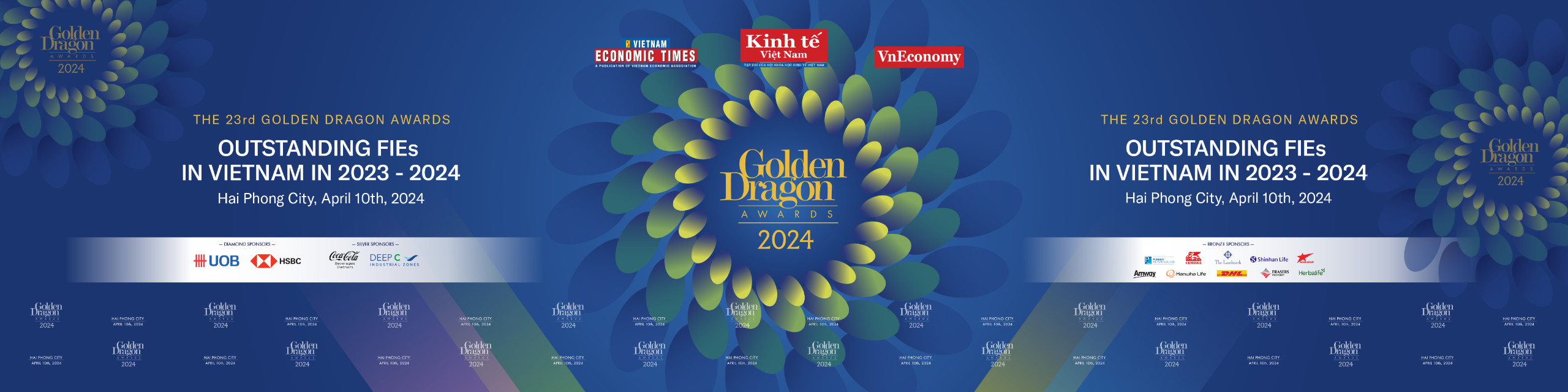 Lễ c&ocirc;ng bố v&agrave; vinh danh c&aacute;c Doanh nghiệp FDI ti&ecirc;u biểu nhận giải thưởng Rồng V&agrave;ng (Golden Dragon Awards) lần thứ 23.