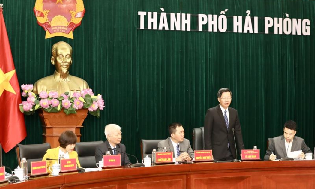 Lãnh đạo thành phố Hải Phòng gặp gỡ các đại sứ quán, hiệp hội doanh nghiệp và các nhà đầu tư sáng ngày 10/4