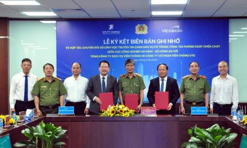 Hợp tác chuyển đổi số lĩnh vực truyền tin cảnh báo sự cố trong công tác Phòng cháy chữa cháy