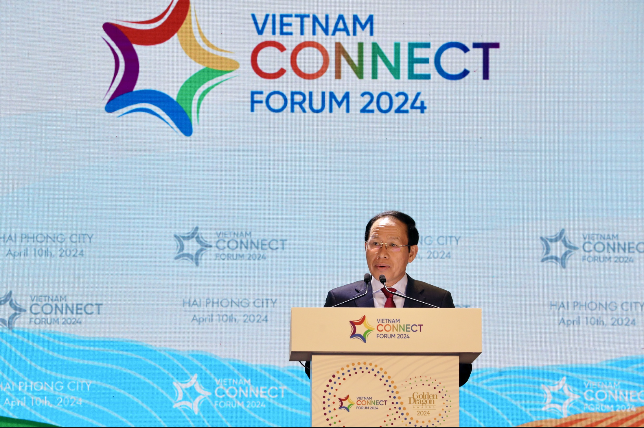 Ông Lê Tiến Châu, Ủy viên BCH Trung ương Đảng, Bí thư Thành ủy Hải Phòng. 