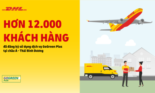 GoGreen Plus của DHL Express đã hỗ trợ hơn 12.000 khách hàng tại châu Á Thái Bình Dương trong lĩnh vực logistics bền vững 