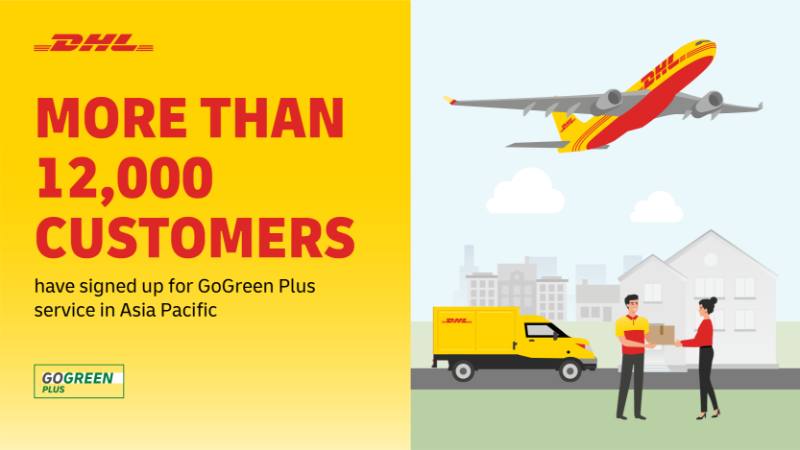DHL Express’s GoGreen Plus helps over 12,000 Asia-Pacific customers with sustainable logistics