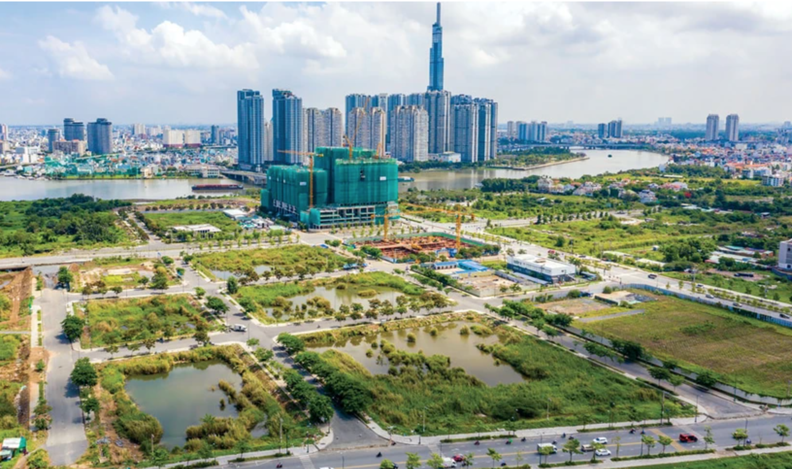 Các khu đất thuộc khu đô thị Thủ Thiêm, TP.HCM.