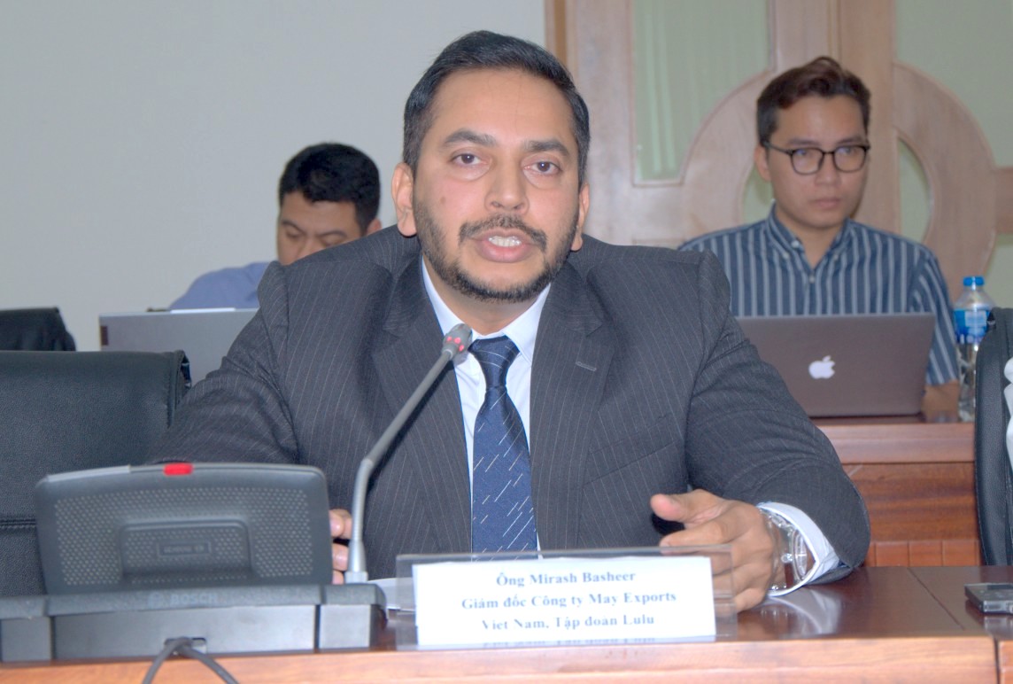Ông Mirash Basheer, Giám đốc Công ty May Exports Vietnam, Tập đoàn Lulu: 