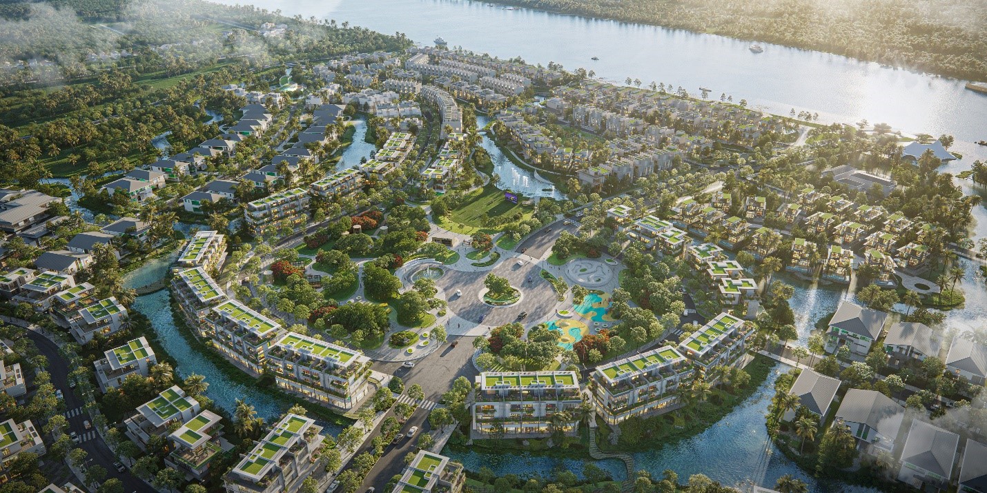 Phân khu quảng trường All Blue nằm tại trái tim Ecovillage Saigon River.