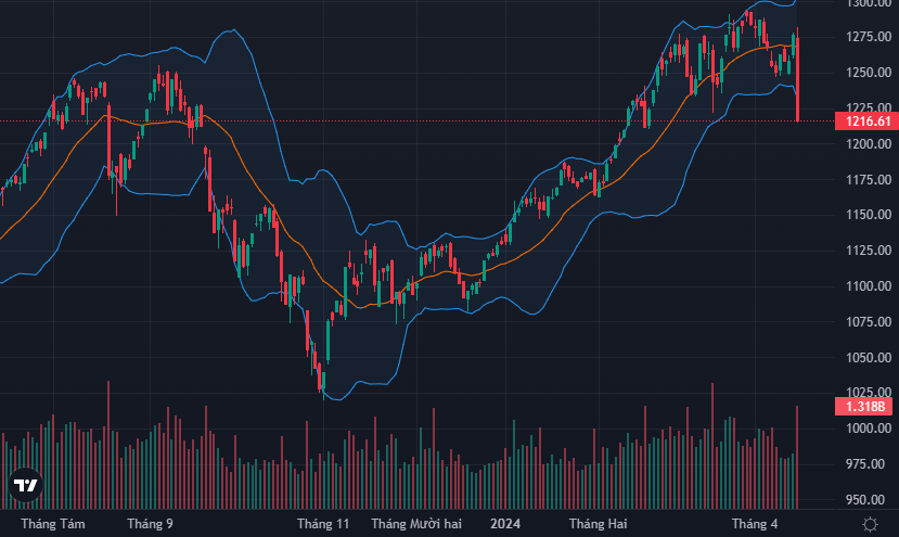 VN-Index ghi nhận một phiên giảm cực sốc ngay sau phiên tràn đầy hưng phấn cuối tuần trước.