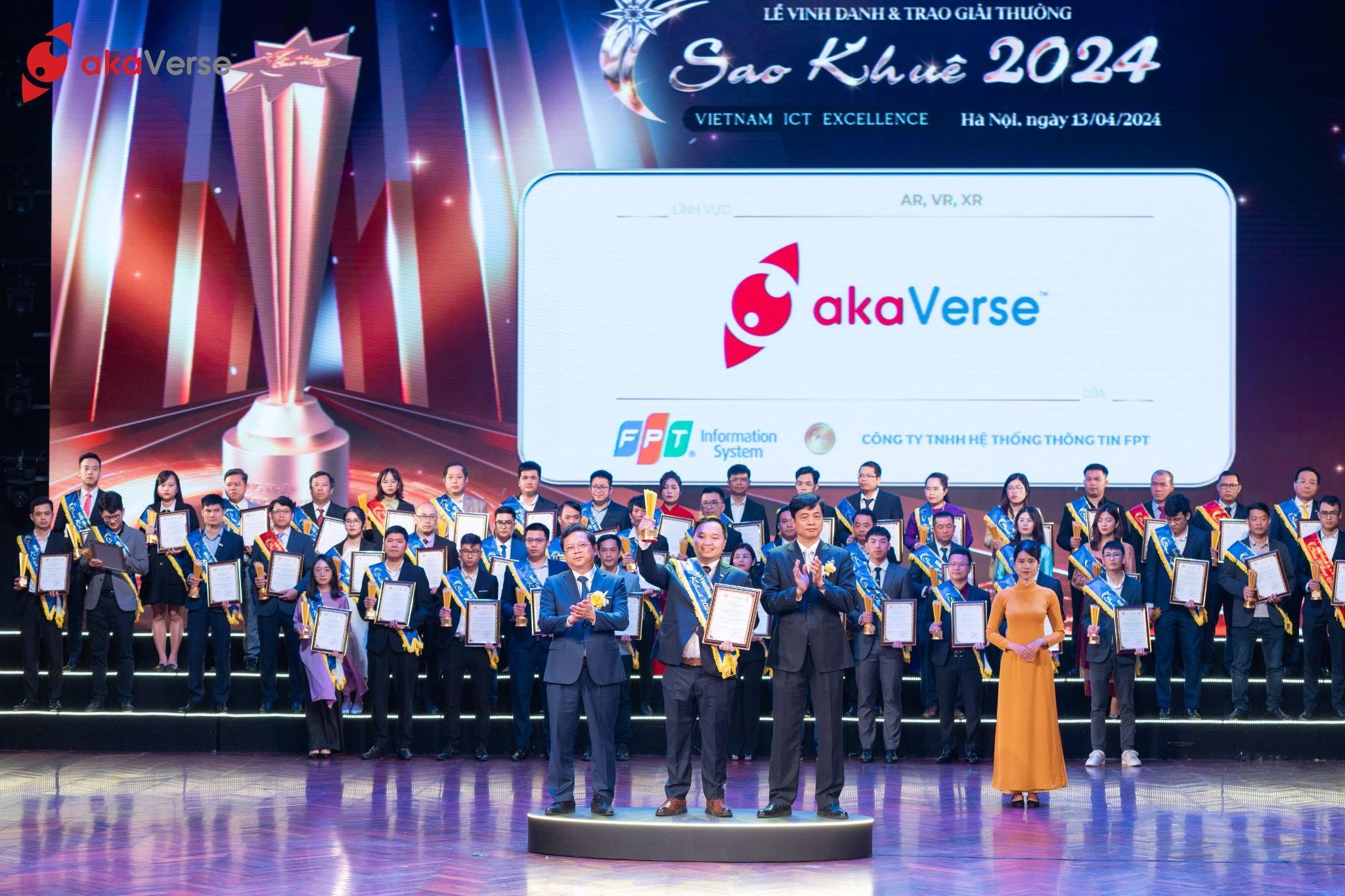 akaVerse nhận Giải thưởng Sao Khuê tại lĩnh vực Công nghệ số AR, VR, XR.