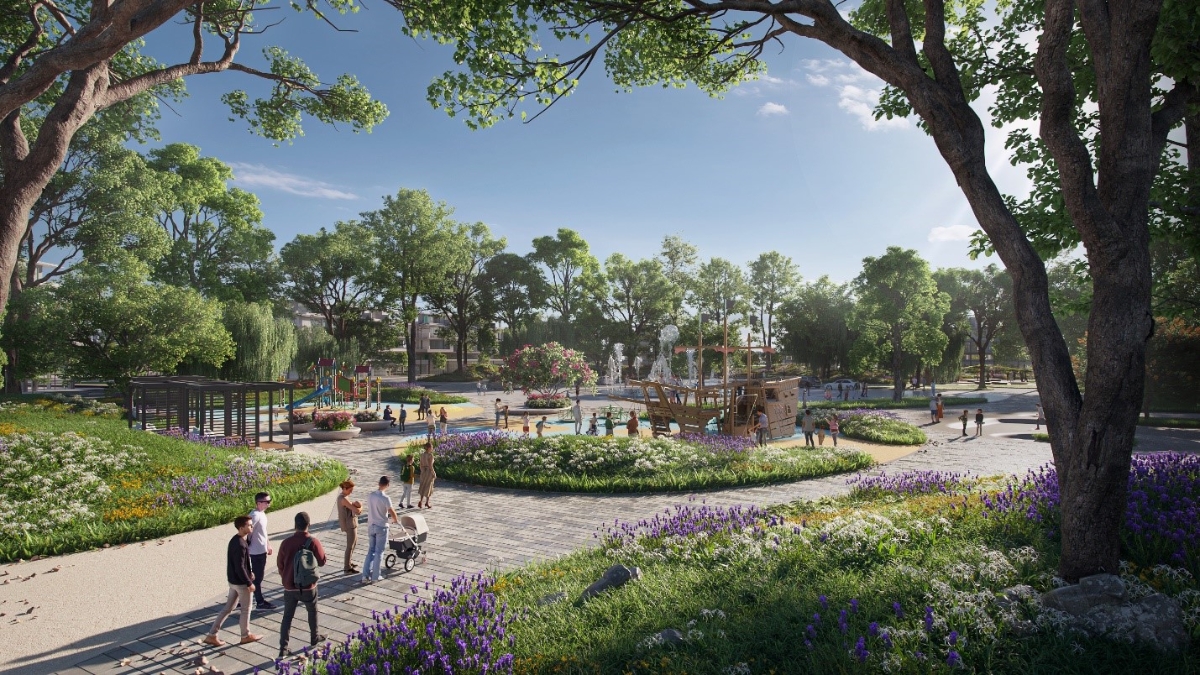 Một g&oacute;c quảng trường All Blue.