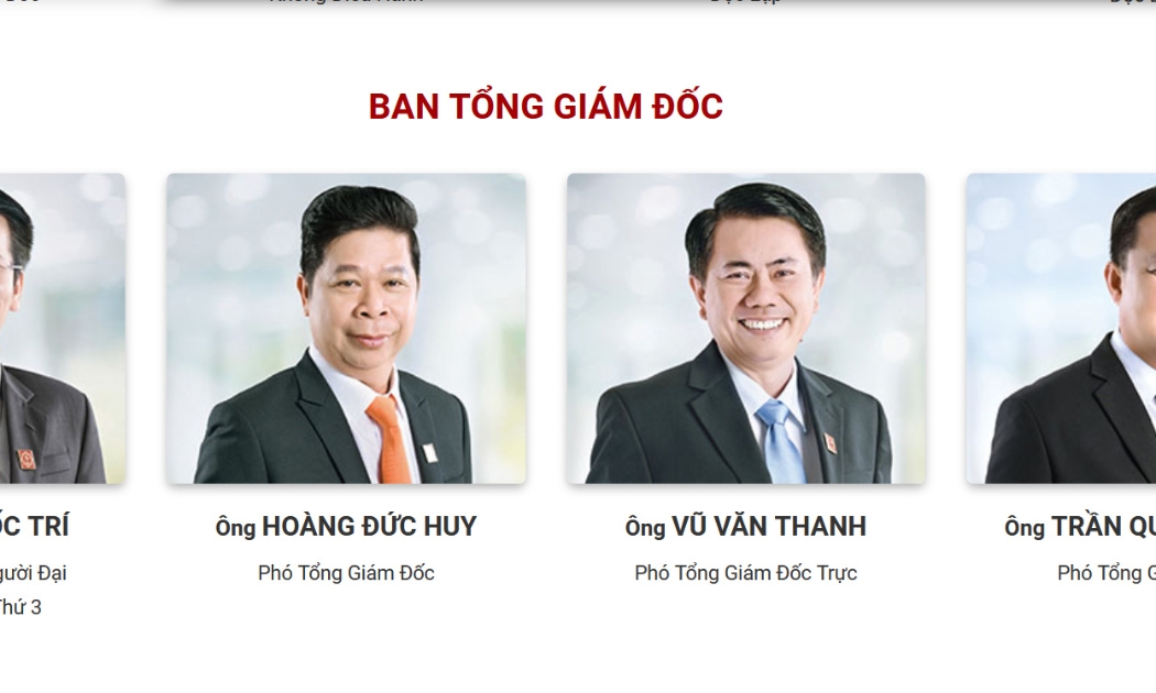Ban Tổng giám đốc của HSG.