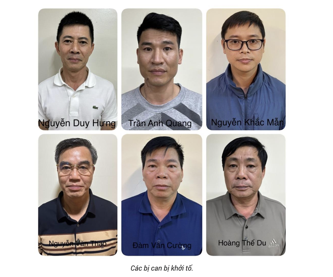 Bắt Nguyễn Duy Hưng và các bị can liên quan. 