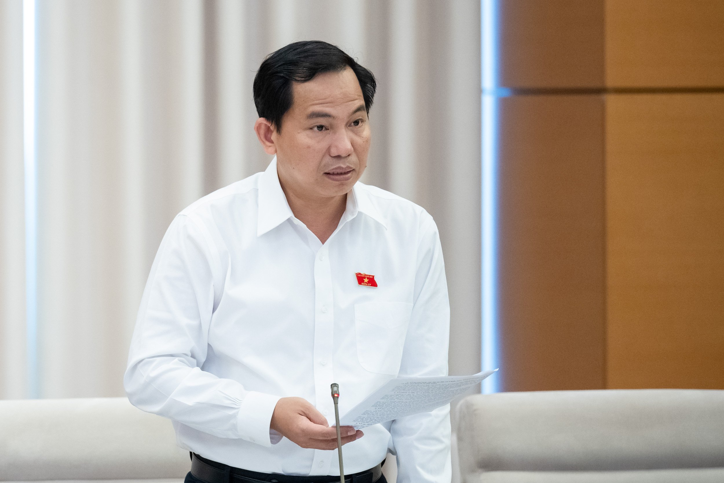 Chủ nhiệm Ủy ban Tài chính, ngân sách Lê Quang Mạnh - Ảnh: Quochoi.vn