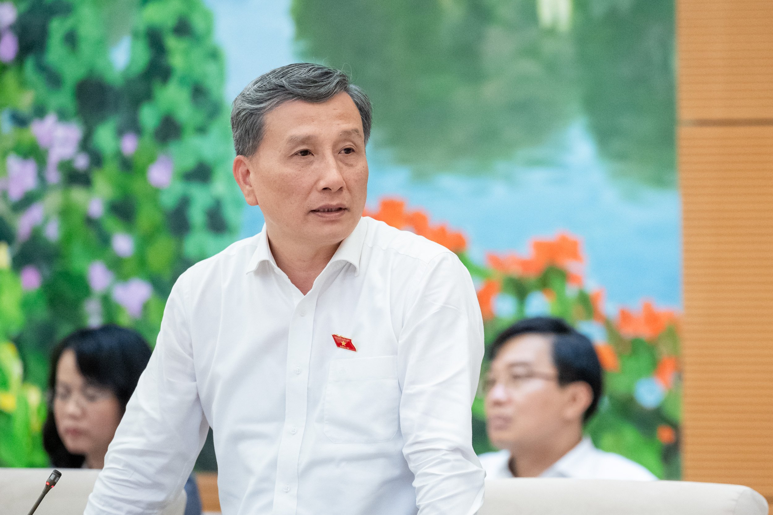 Chủ nhiệm Ủy ban Khoa học, C&ocirc;ng nghệ v&agrave; M&ocirc;i trường L&ecirc; Quang Huy . Ảnh: Quochoi.vn