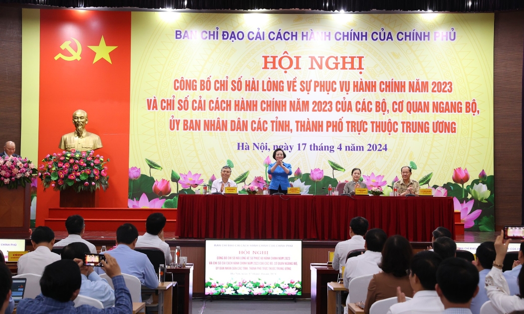 Công bố Chỉ số hài lòng về sự phục vụ hành chính năm 2023 (SIPAS 2023)