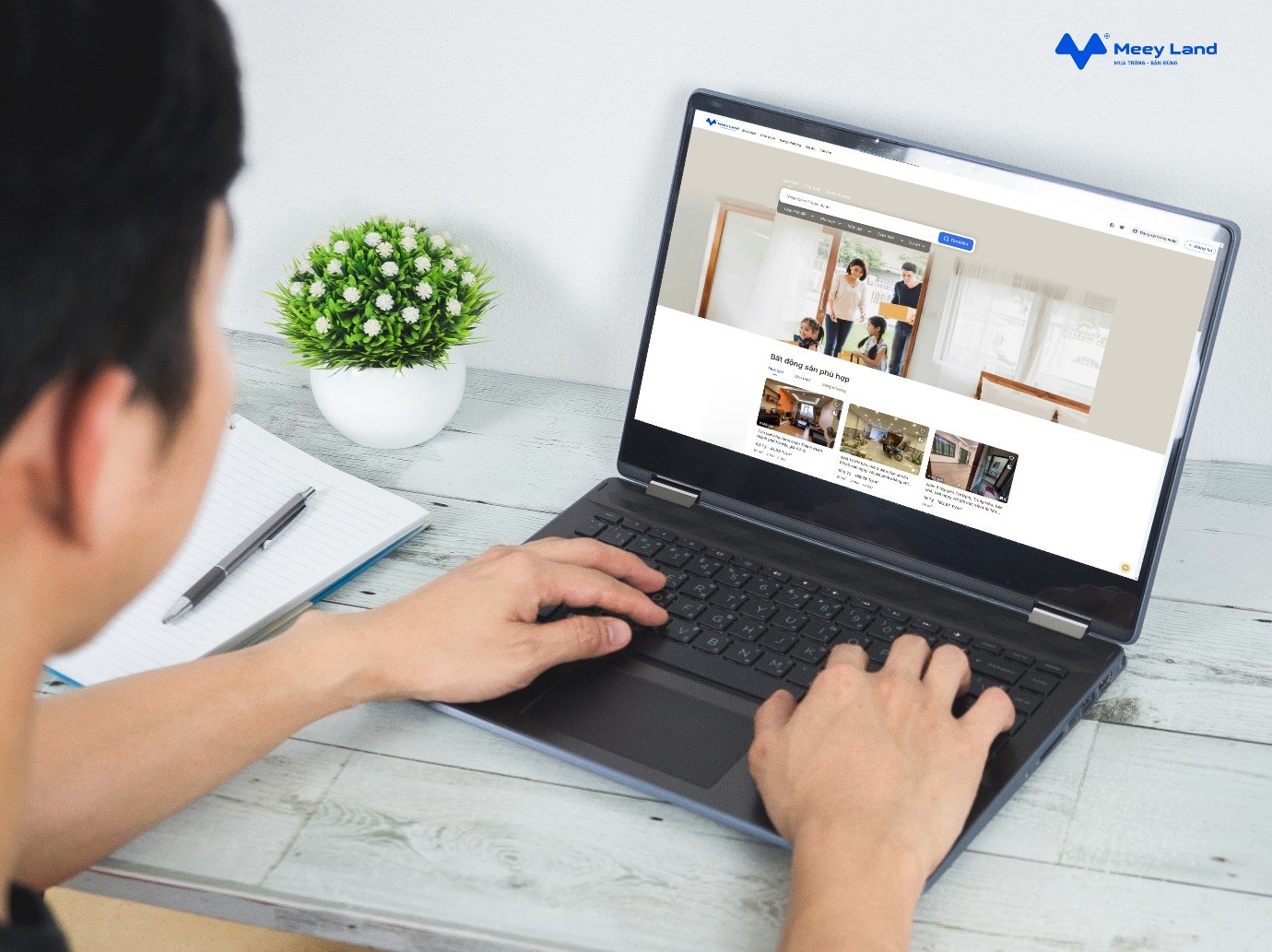 Cổng thông tin bất động sản xác thực 4.0 gồm website và app Meey Land được đông đảo khách hàng tin tưởng sử dụng.