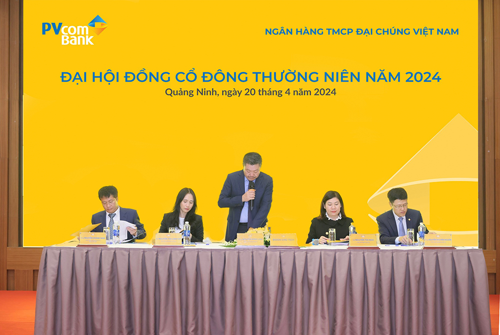 Đại hội đồng cô đông thường niên năm 2024 đã thông qua Tờ trình sửa đổi, bổ sung Điều lệ Tổ chức và Hoạt động của PVcomBank.