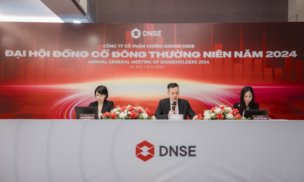 Tại Đại hội cổ đông thường niên 2024, Ban lãnh đạo DNSE đã hé lộ kết quả kinh doanh và số lượng tài khoản mở mới trong quý 1 tích cực.