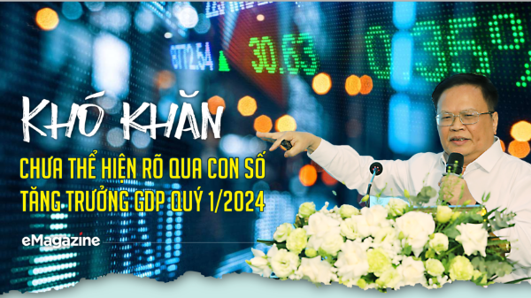 Khó khăn chưa thể hiện rõ qua con số tăng trưởng GDP quý 1/2024
