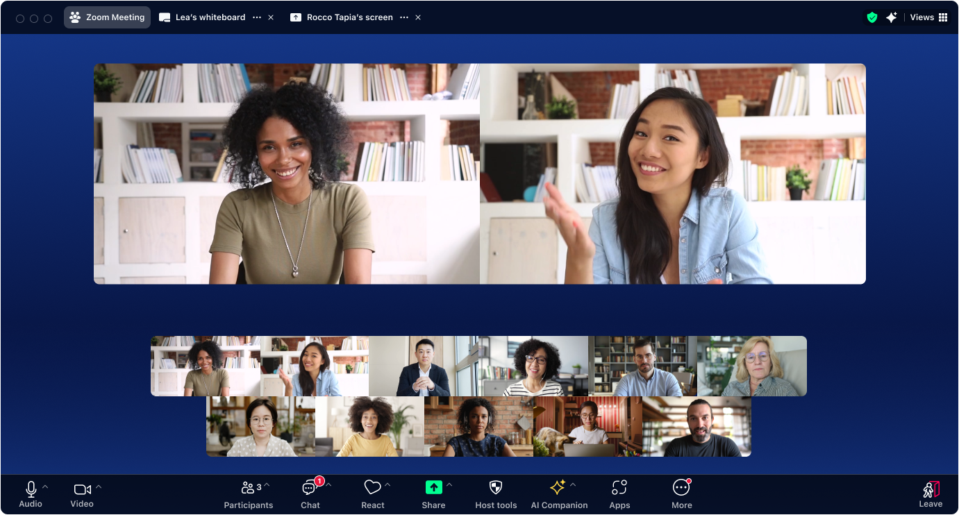 Trải nghiệm cuộc họp trong Zoom Workplace với giao diện người dùng được làm mới  