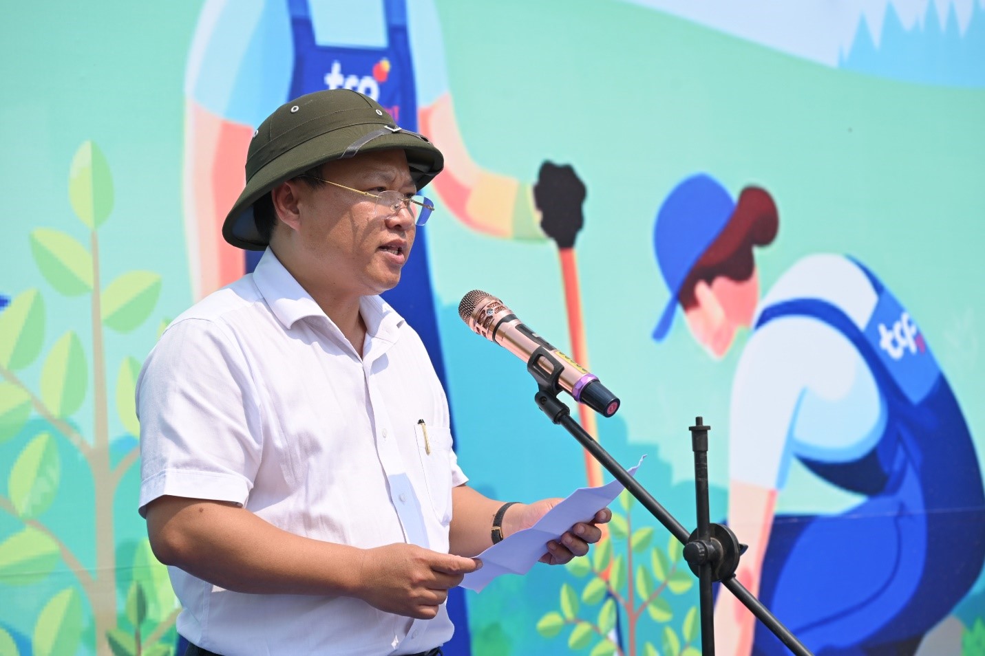 Ông Nguyễn Duy Bắc Giám đốc Ban Quản Lý Rừng Phòng hộ tỉnh Bà Rịa - Vũng Tàu phát biểu tại Chương trình.