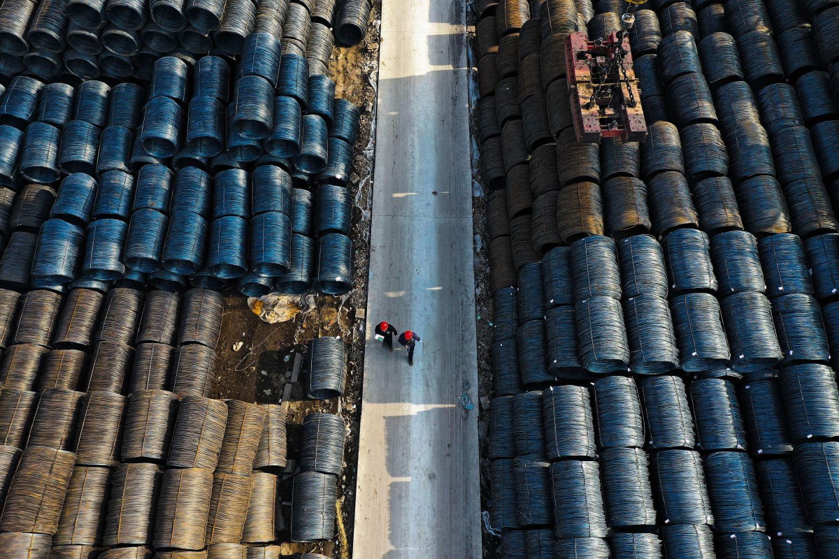 Trong tháng 3, xuất khẩu thép của Trung Quốc là 9,89 triệu tấn, tăng 25,4% so với cùng kỳ năm trước - Ảnh: SCMP