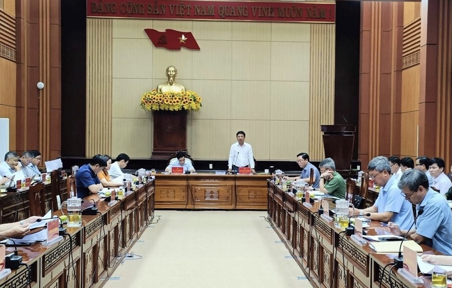 Bí thư Tỉnh ủy Quảng Nam Lương Nguyễn Minh Triết phát biểu tại Hội nghị.