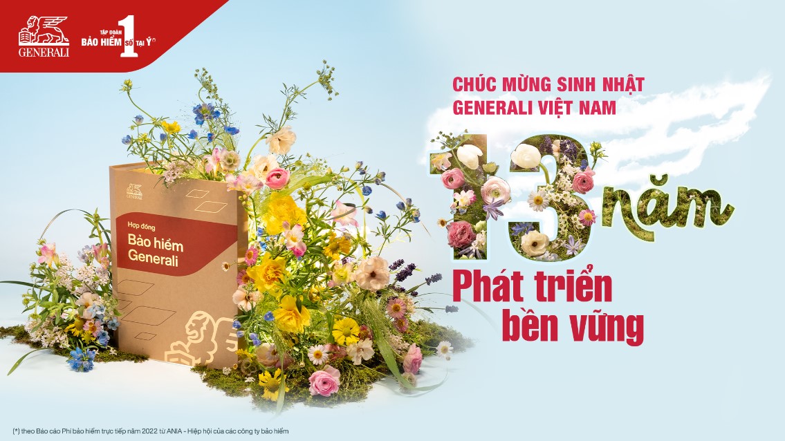 Generali Việt Nam kỷ niệm 13 năm có mặt tại Việt Nam với chỉ số đo lường mức độ hài lòng toàn phần của khách hàng (R-NPS) dẫn đầu thị trường 3 năm liên tiếp.