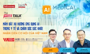Các chuyên gia tham dự The WISE Talk số 11 sẽ bàn về chủ đề “Nắm bắt xu hướng ứng dụng AI trong y tế và chăm sóc sức khoẻ, nhận diện cơ hội của Việt Nam" 