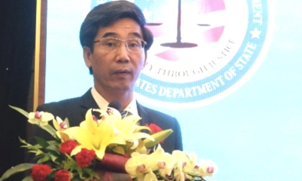 Phó Chủ tịch UBND TP. Đà Nẵng Trần Chí Cường phát biểu tại Hội thảo chống khai thác thủy sản bất hợp pháp, không có báo cáo và không theo qui định (IUU).