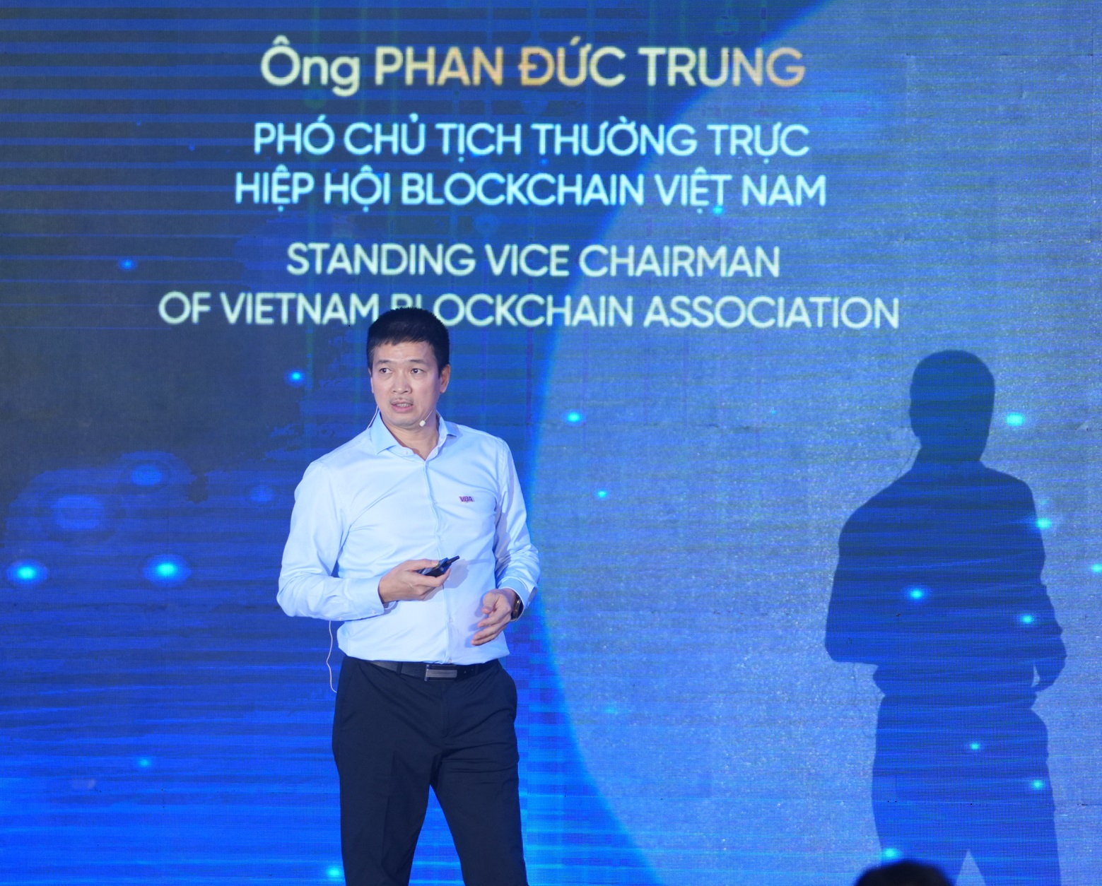 Ông Phan Đức Trung, Phó Chủ tịch Thường trực Hiệp hội Blockchain Việt Nam