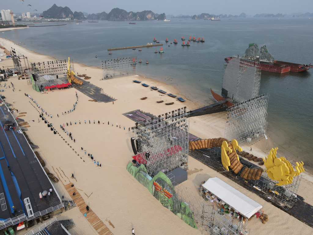 Khu vực diễn ra chương trình Carnaval Hạ Long 2024.