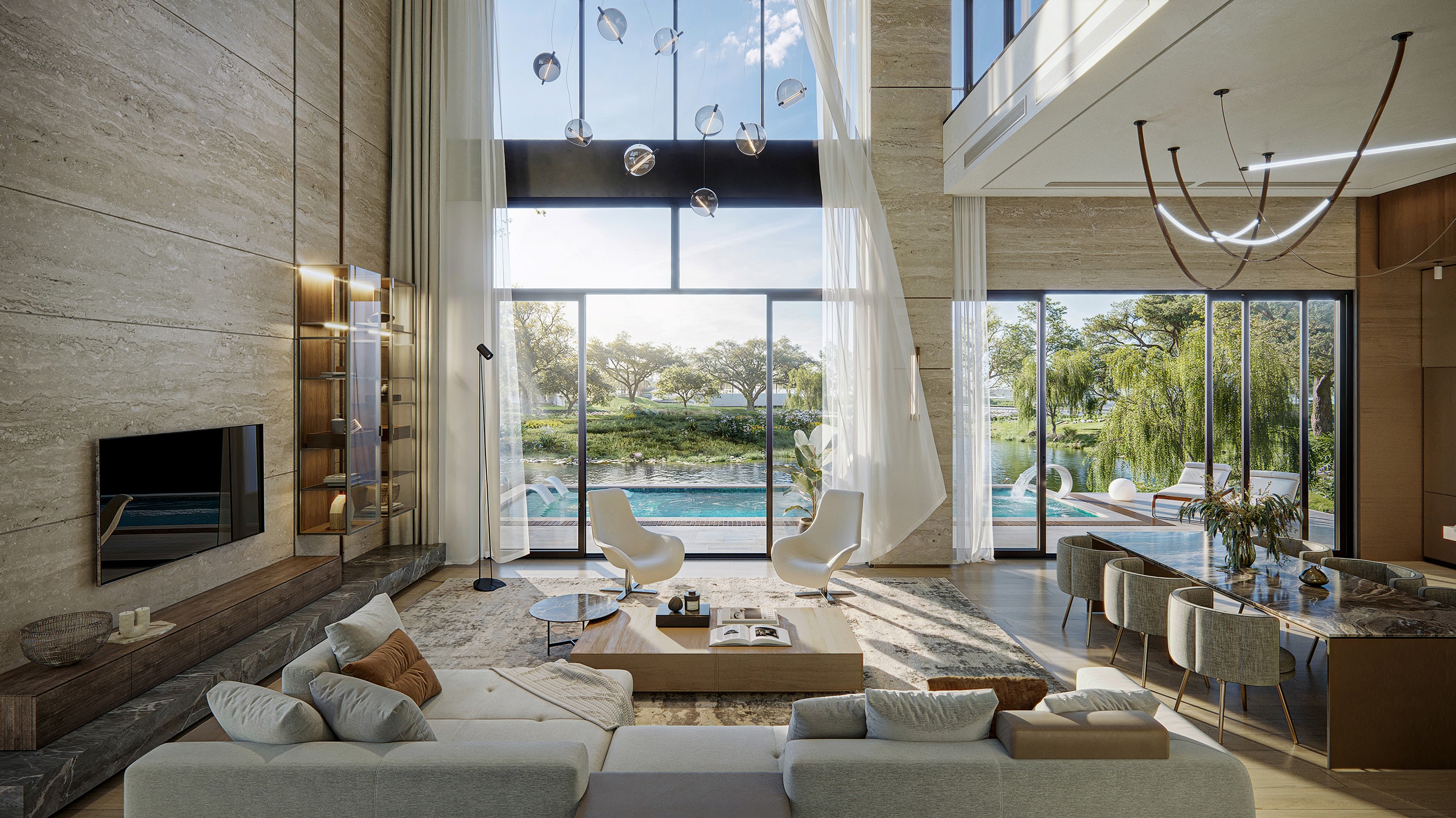 Tầm nh&igrave;n đắt gi&aacute;, kho&aacute;ng đạt tại biệt thự All Blue.