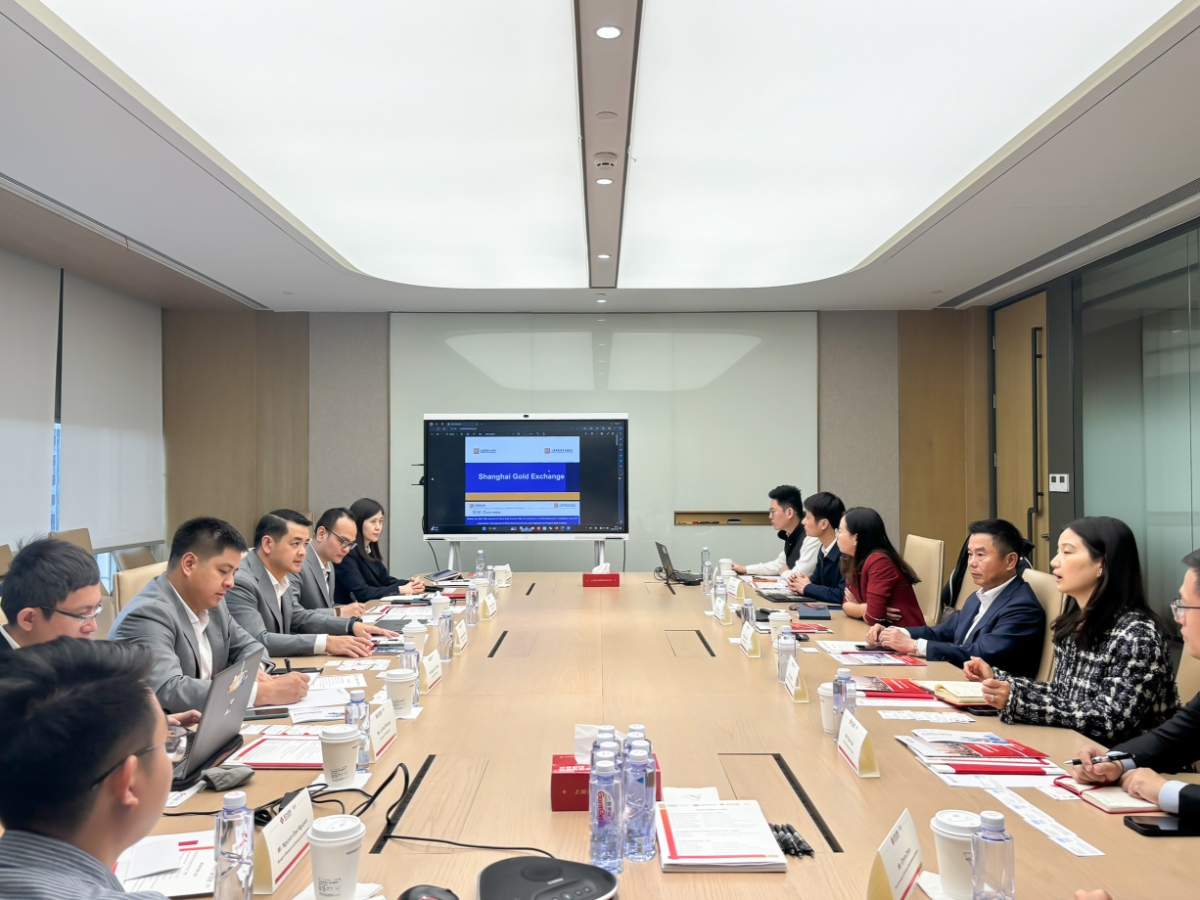 Sở Giao dịch Hàng hóa Việt Nam (MXV) tới thăm và làm việc tại trụ sở của Sở Giao dịch Vàng Thượng Hải (SGE).