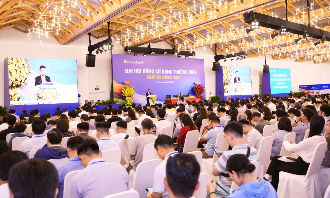 Mục tiêu của Sacombank năm 2024 là “Tăng tốc hoạt động kinh doanh, nâng cao hiệu quả trên nền tảng số”.