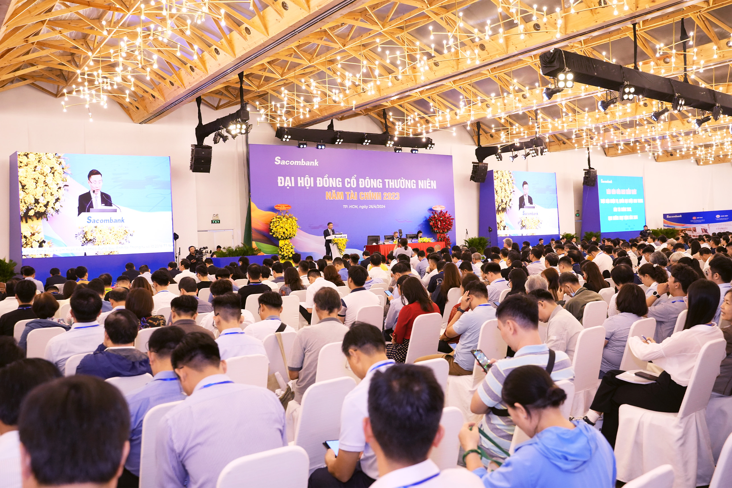 Mục tiêu của Sacombank năm 2024 là “Tăng tốc hoạt động kinh doanh, nâng cao hiệu quả trên nền tảng số”.