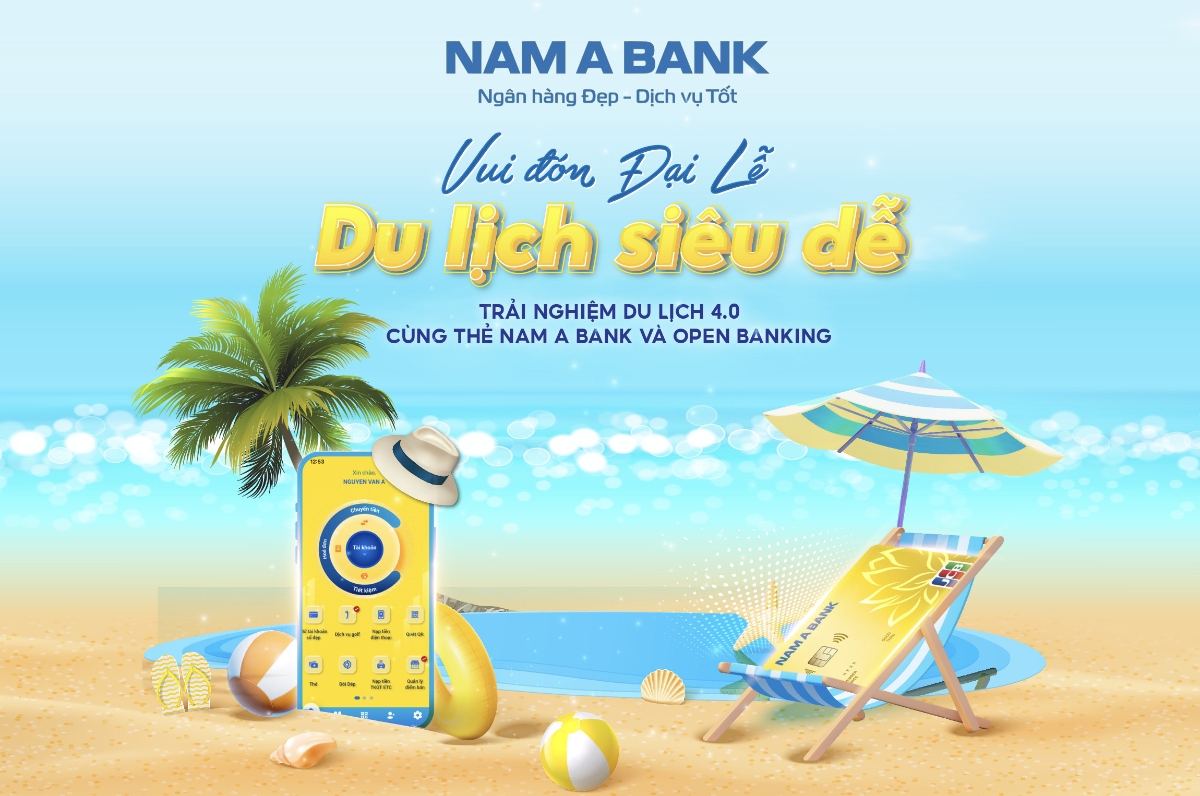 Du lịch kh&ocirc;ng tiền mặt c&ugrave;ng bộ đ&ocirc;i Ng&acirc;n h&agrave;ng số Open Banking v&agrave; Thẻ.