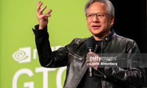 Đồng sáng lập kiêm Giám đốc Điều hành Nvidia Jensen Huang trong Hội nghị Công nghệ GPU Nvidia (GTC) tại San Jose, California vào ngày 19/3/2024. 