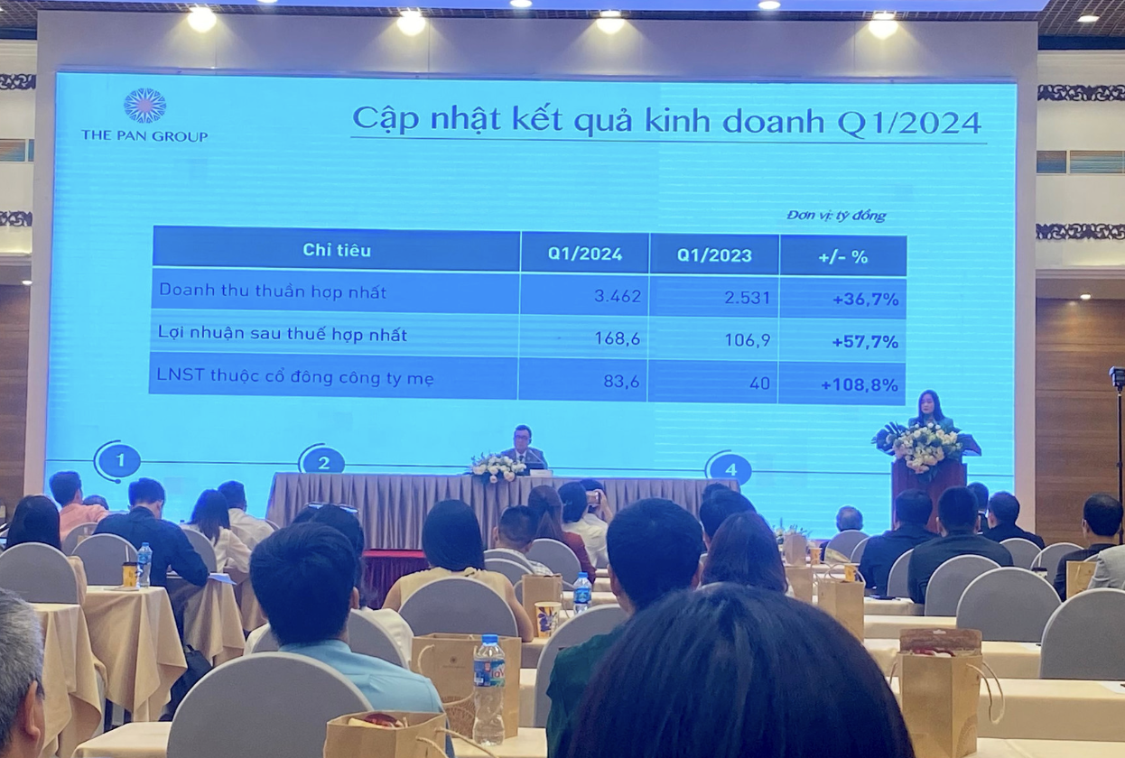 Công ty CP Tập đoàn PAN (Mã PAN - HoSE) tổ chức Đại hội đồng cổ đông thường niên 2024.
