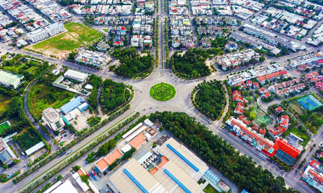 Trung tâm TP. Bến Cát, tỉnh Bình Dương.
