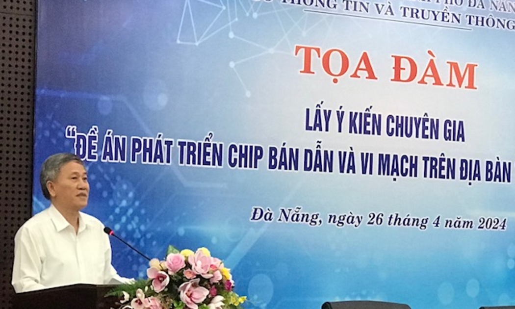  TS. Nguyễn Quang Thanh, Giám đốc Sở TT&TT Đà Nẵng phát biểu khai mạc Tọa đàm. Ảnh Ngô Anh Văn